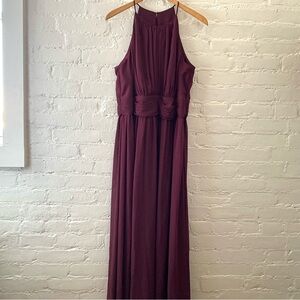 David's Bridal | Dresses | Vneck Mikado Bridesmaid Dress With Side Pleats |  Poshmark